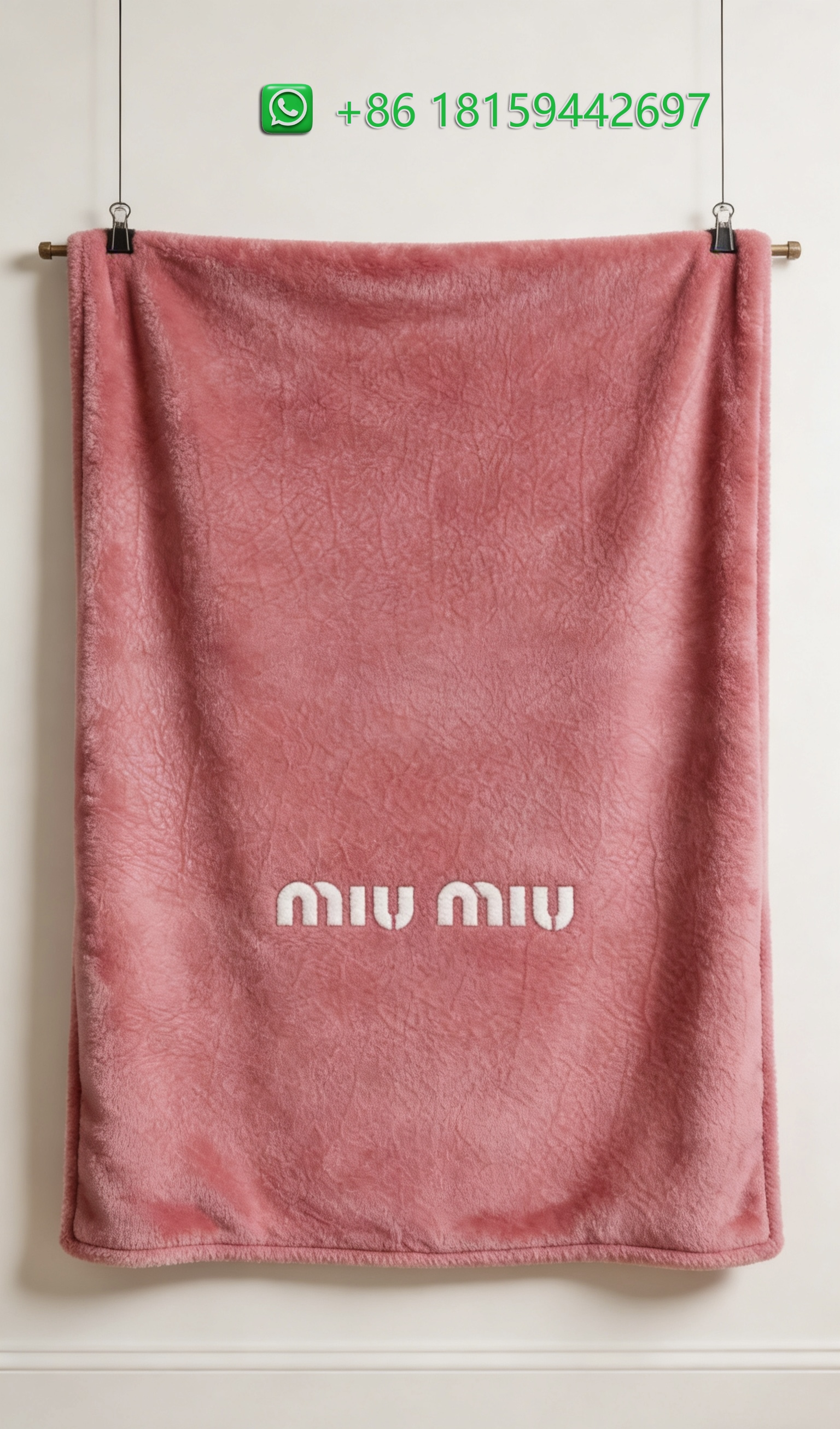 Miumiu Throw Blankets